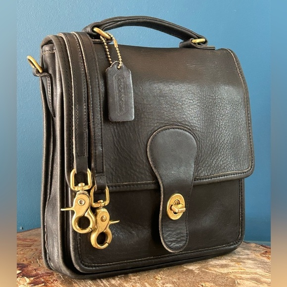 Vintage COACH Station Bag 5130 Black Made in the USA EUC - Picture 4 of 16